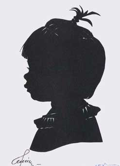 Портрет-силуэт детский от талантливой современной художницы - Ким Смирганд