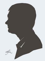 Портрет-силуэт мужской от талантливой современной художницы - Ким Смирганд m002. Клик, чтобы увеличить. Клик, чтобы уменьшить.