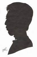 Портрет-силуэт мужской от талантливой современной художницы - Ким Смирганд m009. Клик, чтобы увеличить. Клик, чтобы уменьшить.