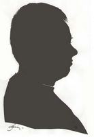 Портрет-силуэт мужской от талантливой современной художницы - Ким Смирганд m049. Клик, чтобы увеличить. Клик, чтобы уменьшить.