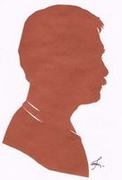 Портрет-силуэт мужской от талантливой современной художницы - Ким Смирганд m052. Клик, чтобы увеличить. Клик, чтобы уменьшить.