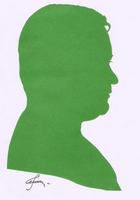 Портрет-силуэт мужской от талантливой современной художницы - Ким Смирганд m057. Клик, чтобы увеличить. Клик, чтобы уменьшить.