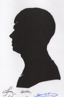 Портрет-силуэт мужской от талантливой современной художницы - Ким Смирганд m080. Клик, чтобы увеличить. Клик, чтобы уменьшить.