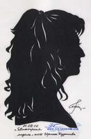 Портрет-силуэт женский от талантливой современной художницы - Ким Смирганд ge005. Клик, чтобы увеличить. Клик, чтобы уменьшить.