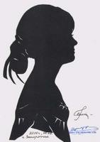 Портрет-силуэт женский от талантливой современной художницы - Ким Смирганд ge020. Клик, чтобы увеличить. Клик, чтобы уменьшить.