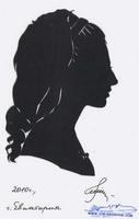 Портрет-силуэт женский от талантливой современной художницы - Ким Смирганд ge021. Клик, чтобы увеличить. Клик, чтобы уменьшить.