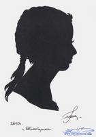 Портрет-силуэт женский от талантливой современной художницы - Ким Смирганд ge024. Клик, чтобы увеличить. Клик, чтобы уменьшить.