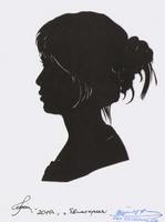 Портрет-силуэт женский от талантливой современной художницы - Ким Смирганд ge027. Клик, чтобы увеличить. Клик, чтобы уменьшить.