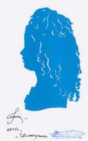 Портрет-силуэт женский от талантливой современной художницы - Ким Смирганд ge028. Клик, чтобы увеличить. Клик, чтобы уменьшить.