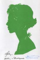 Портрет-силуэт женский от талантливой современной художницы - Ким Смирганд ge031. Клик, чтобы увеличить. Клик, чтобы уменьшить.