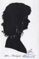 Портрет-силуэт женский от талантливой современной художницы - Ким Смирганд ge038. Клик, чтобы увеличить. Клик, чтобы уменьшить.