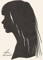 Портрет-силуэт женский от талантливой современной художницы - Ким Смирганд ge046. Клик, чтобы увеличить. Клик, чтобы уменьшить.