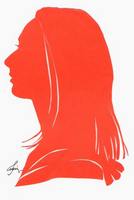 Портрет-силуэт женский от талантливой современной художницы - Ким Смирганд ge059. Клик, чтобы увеличить. Клик, чтобы уменьшить.