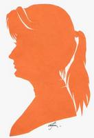 Портрет-силуэт женский от талантливой современной художницы - Ким Смирганд ge063. Клик, чтобы увеличить. Клик, чтобы уменьшить.