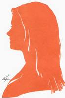 Портрет-силуэт женский от талантливой современной художницы - Ким Смирганд ge065. Клик, чтобы увеличить. Клик, чтобы уменьшить.