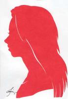 Портрет-силуэт женский от талантливой современной художницы - Ким Смирганд ge071. Клик, чтобы увеличить. Клик, чтобы уменьшить.