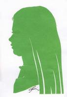 Портрет-силуэт женский от талантливой современной художницы - Ким Смирганд ge078. Клик, чтобы увеличить. Клик, чтобы уменьшить.