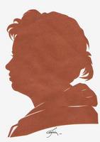 Портрет-силуэт женский от талантливой современной художницы - Ким Смирганд ge082. Клик, чтобы увеличить. Клик, чтобы уменьшить.