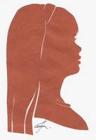 Портрет-силуэт женский от талантливой современной художницы - Ким Смирганд ge088. Клик, чтобы увеличить. Клик, чтобы уменьшить.