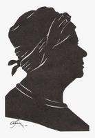 Портрет-силуэт женский от талантливой современной художницы - Ким Смирганд ge092. Клик, чтобы увеличить. Клик, чтобы уменьшить.