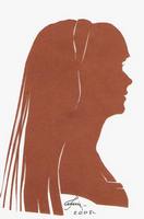 Портрет-силуэт женский от талантливой современной художницы - Ким Смирганд ge096. Клик, чтобы увеличить. Клик, чтобы уменьшить.