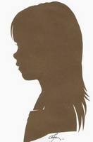 Портрет-силуэт женский от талантливой современной художницы - Ким Смирганд ge097. Клик, чтобы увеличить. Клик, чтобы уменьшить.