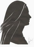 Портрет-силуэт женский от талантливой современной художницы - Ким Смирганд ge101. Клик, чтобы увеличить. Клик, чтобы уменьшить.