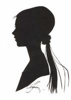 Портрет-силуэт женский от талантливой современной художницы - Ким Смирганд ge143. Клик, чтобы увеличить. Клик, чтобы уменьшить.