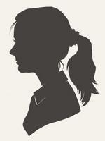 Портрет-силуэт женский от талантливой современной художницы - Ким Смирганд ge163. Клик, чтобы увеличить. Клик, чтобы уменьшить.
