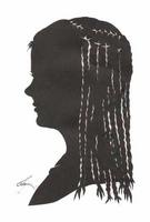 Портрет-силуэт женский от талантливой современной художницы - Ким Смирганд ge173. Клик, чтобы увеличить. Клик, чтобы уменьшить.