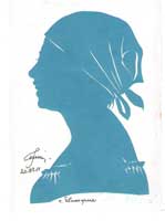 Портрет-силуэт женский от талантливой современной художницы - Ким Смирганд ge196. Клик, чтобы увеличить. Клик, чтобы уменьшить.