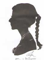 Портрет-силуэт женский от талантливой современной художницы - Ким Смирганд ge198. Клик, чтобы увеличить. Клик, чтобы уменьшить.